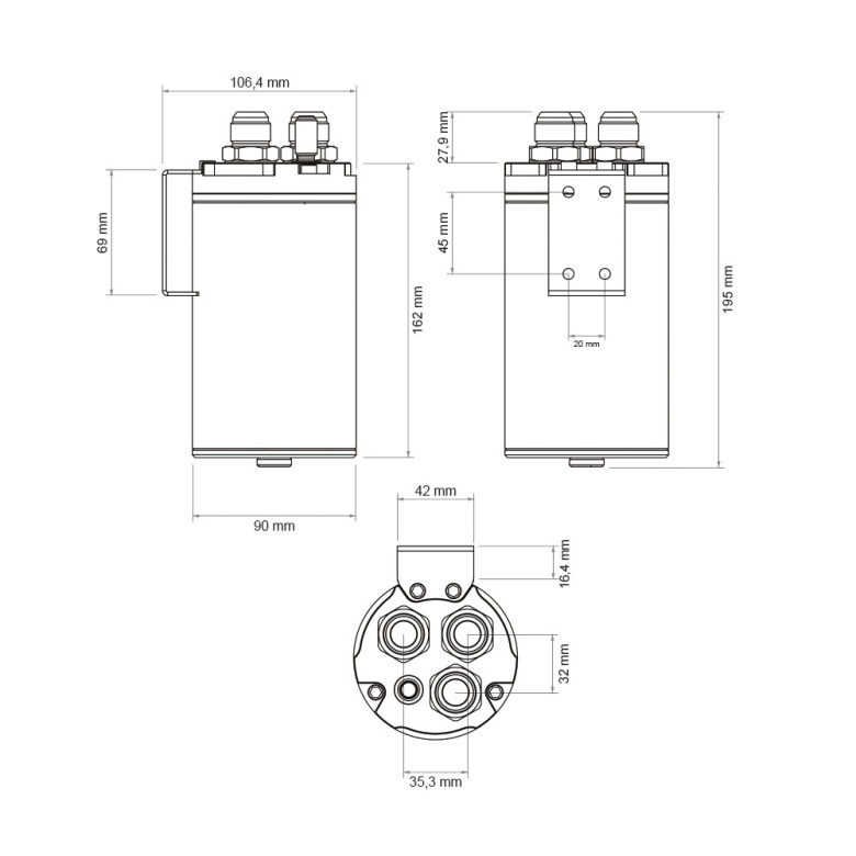 Nuke Catchtank olje 0.75L (AN10)