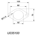 Flensforbindelse 2 tommer (51mm)