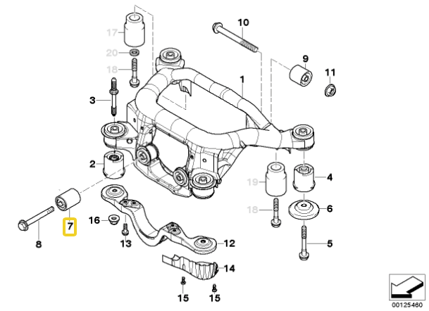 IRP Differential foring Polyurethane BMW E46