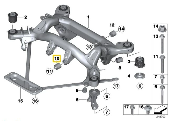 IRP Differential foring Aluminium BMW E46 M3
