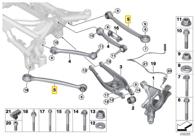 IRP Justerbare Camberstag Nedre, Bak BMW F87 M2, F80 M3, F83 M4 (Ver. 2)