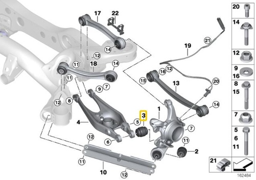 IRP  Nedre Bærearmsforing - Bakaksel (Aluminiumshus) BMW E8x, E9x