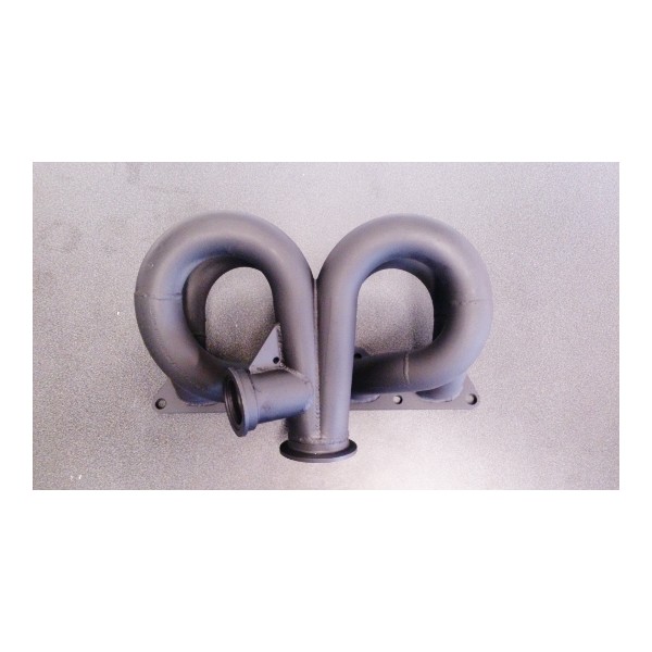 Mitsubishi EVO 4-9 eksos manifold svart stål