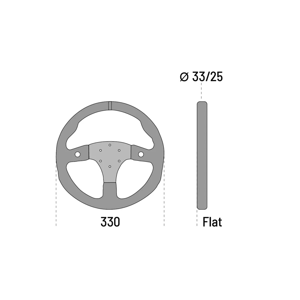 Sparco R330B Ratt i skinn