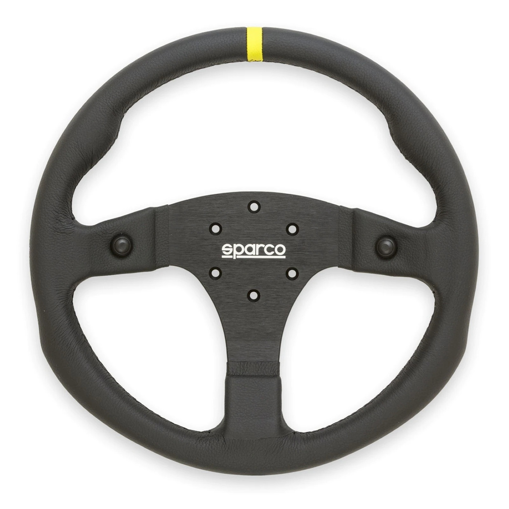 Sparco R350B Ratt skinn, med knapper