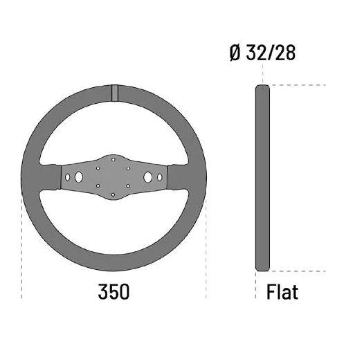 Sparco R215 Ratt Semsket skinn