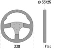 Sparco R330 Ratt i skinn