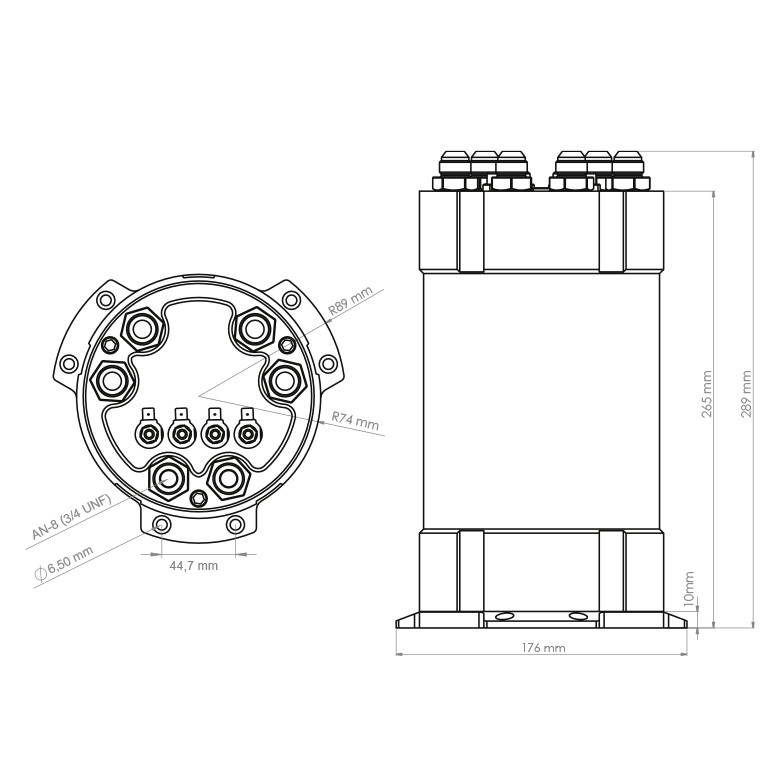 NUKE Brensel Catch tank 3.0L- 3 Interne pumper