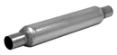 Lyddemper micro 1 3/4" full flyt rustfritt