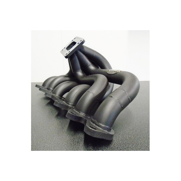 Toyota Supra MK4 2JZ singel turbo eksos manifold svart stål