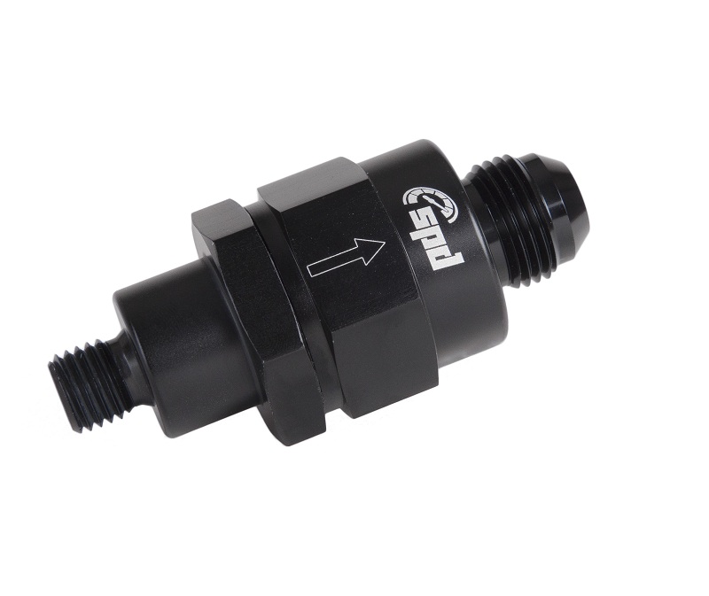 SPD V2 Kontraventil Full Flow AN6 - AN8 svart