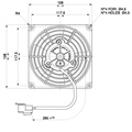 Spal vifte 115mm / 4,5" blås