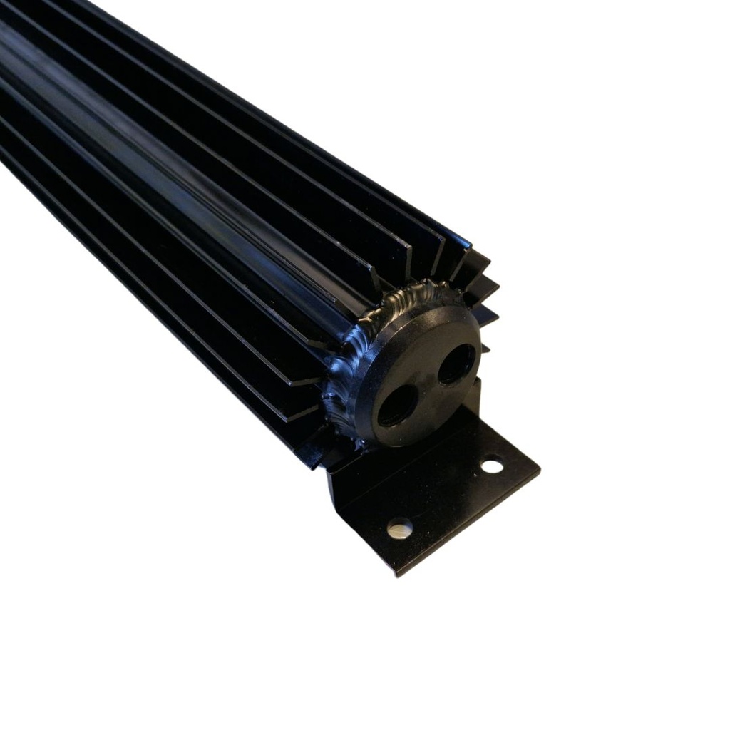 Drivstoffkjøler Svart 1/4 NPT 48cm (2 rader)