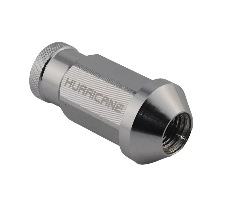 Hjulmutter Aluminium Sølv M12x1,5 (50mm)