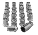 Hjulmutter Aluminium Sølv M12x1,25 (39mm)