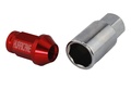 Hjulmutter Aluminium Rød M12x1,5 (39mm)