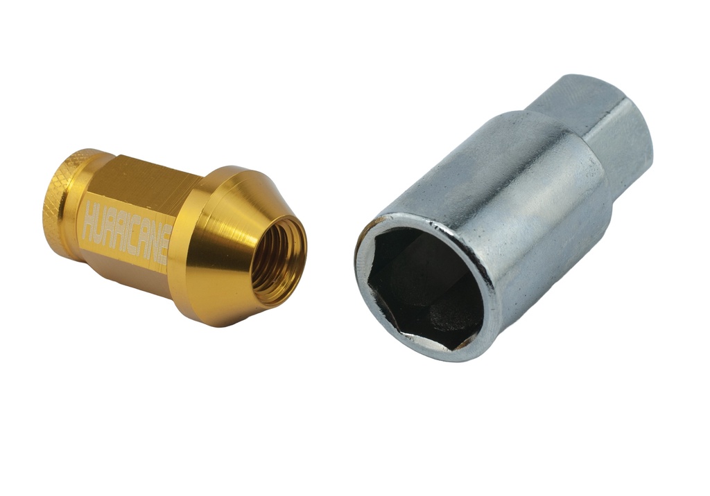 Hjulmutter Aluminium Gull M12x1,5 (39mm)