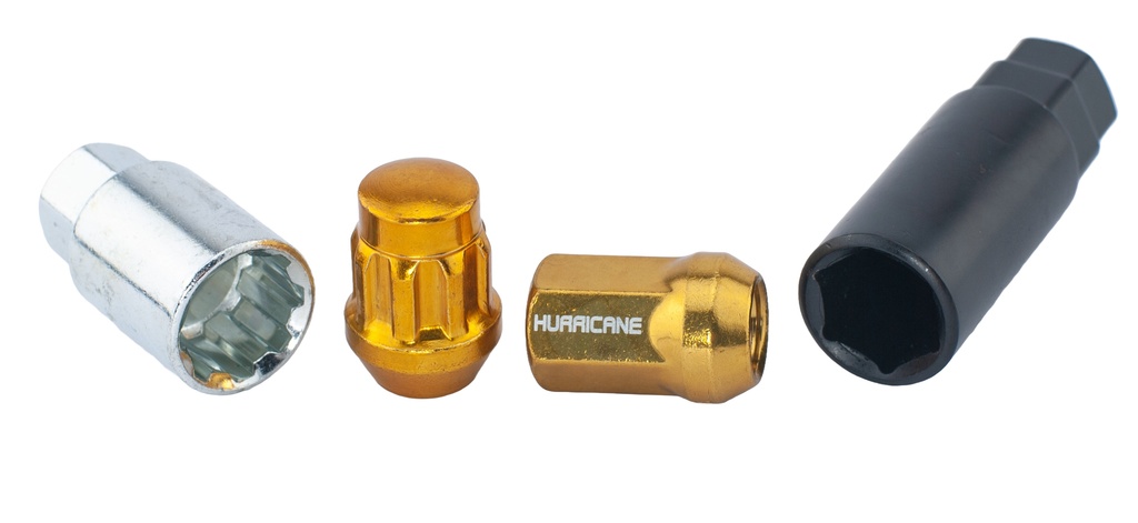 Hjulmuttersett Steel Gold M12x1,5 (32mm)