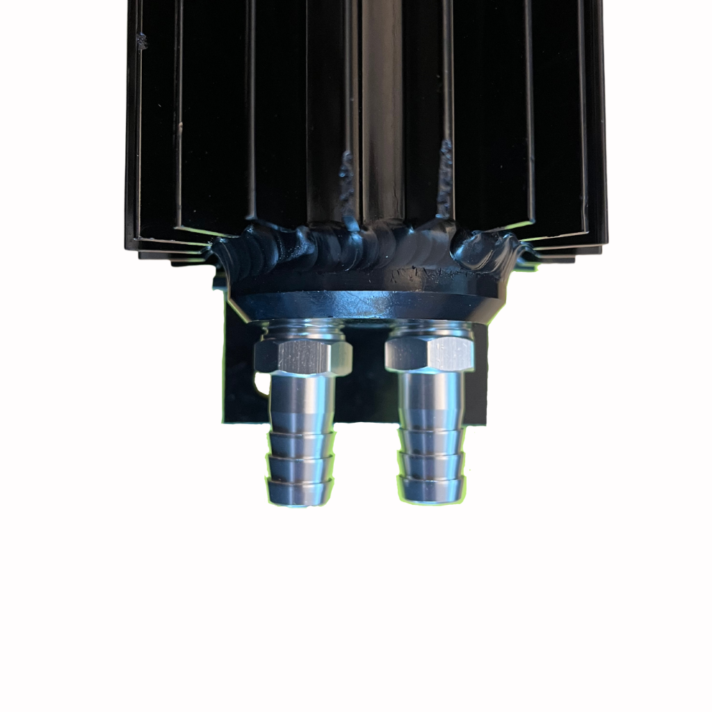 Drivstoffkjøler Svart 1/4" NPT 36.5cm (2 rader)