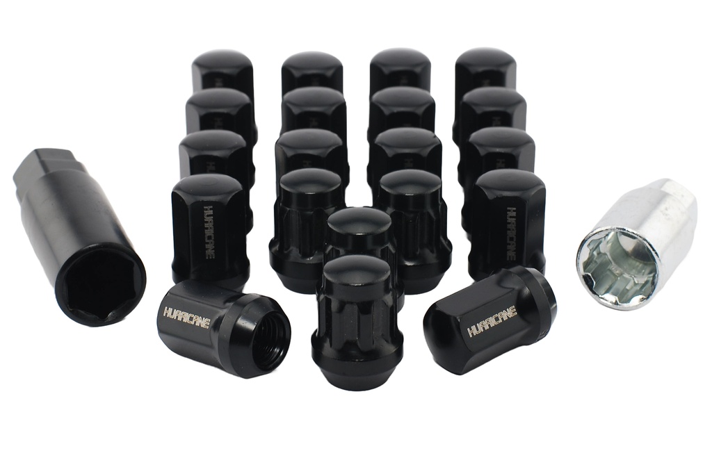Hjulmutter Svart M12x1,25 (32mm)