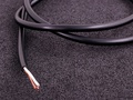 Skjermet kabel 2-leder svart