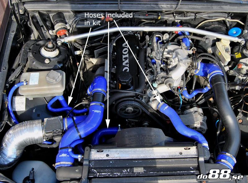 Volvo 700/940 Turbo Radiatorslanger Rød