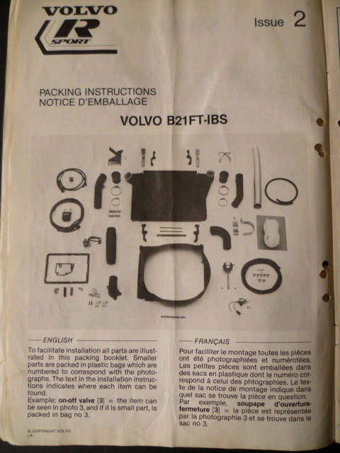 Volvo 240 Turbo B21FT Trykkslanger Blå