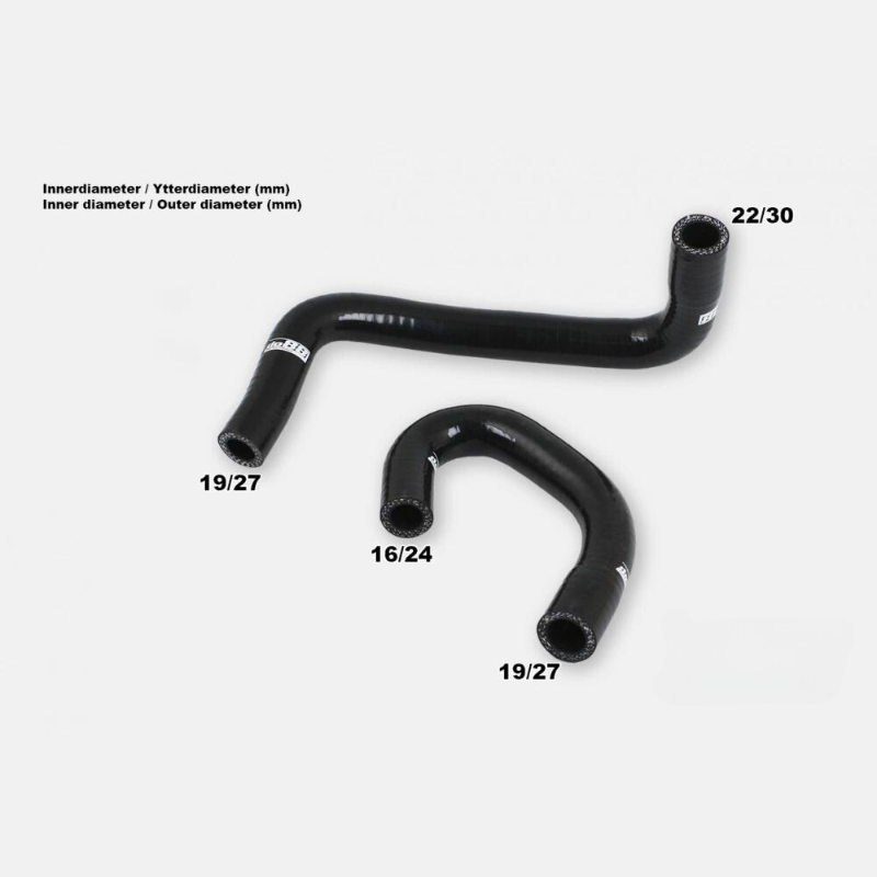 Volvo 240 740 760 780 84-89 Tomgang motorslanger svart