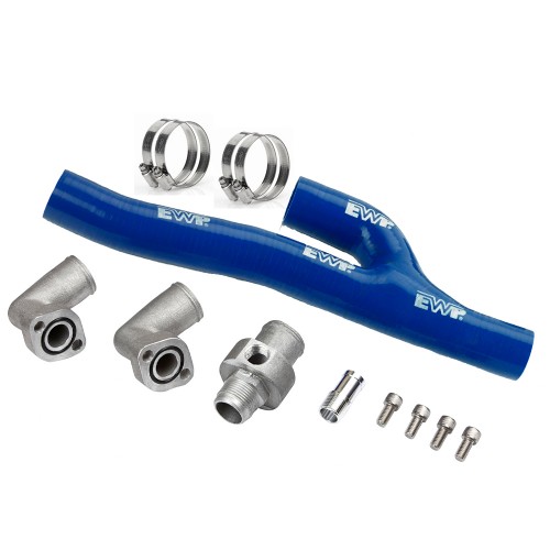 Davies Craig Chevrolet Big Block Elektrisk vannpumpeadapter kit (blå slange)