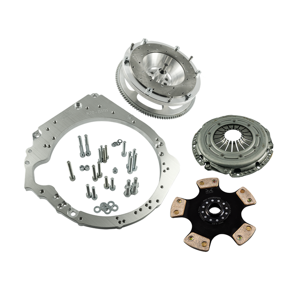 PMC-adaptersett Trinn 1 Honda K K20 K24 - BMW M57N2 6-trinns HGU HGK / N54 - 240 mm / 9,45"