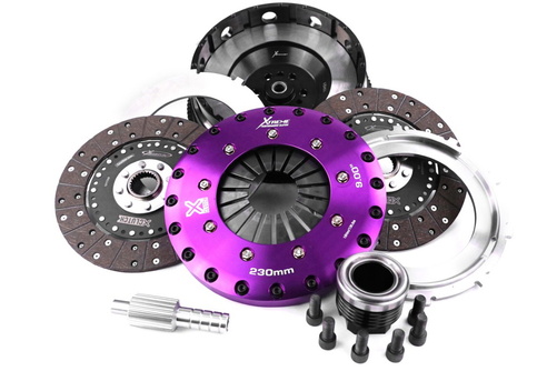 Xtreme Performance - 230mm Organisk Twin plate Clutchsett Med svinghjul 1200Nm