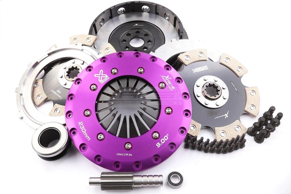 BMW 3-Series M3 E46 - 230mm Stiv Keramisk Twin plate Clutchsett Inkl. Svänghjul 1800Nm