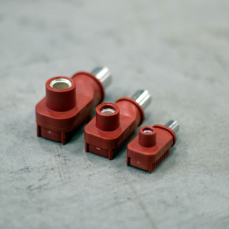 3,6mm Hurtigkobling Batterikabel Rød