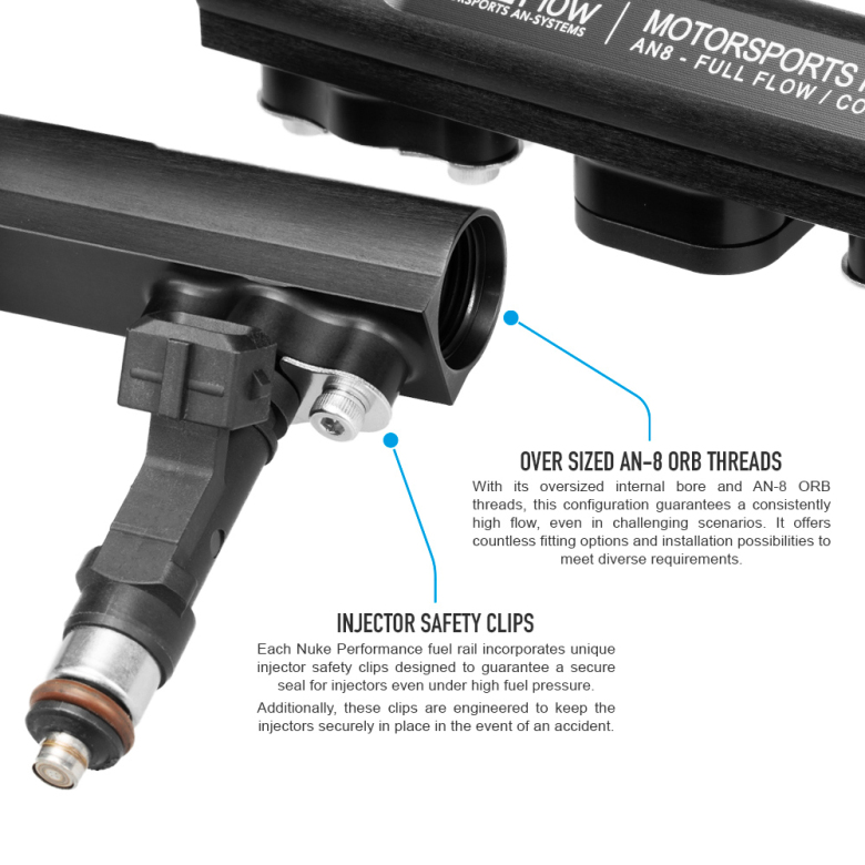 BMW 8cyl S65 Motorsport Fuel Rail (Bolt-On)