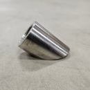 Buet lambdamutter M18x1,5 rustfritt stål (45°)