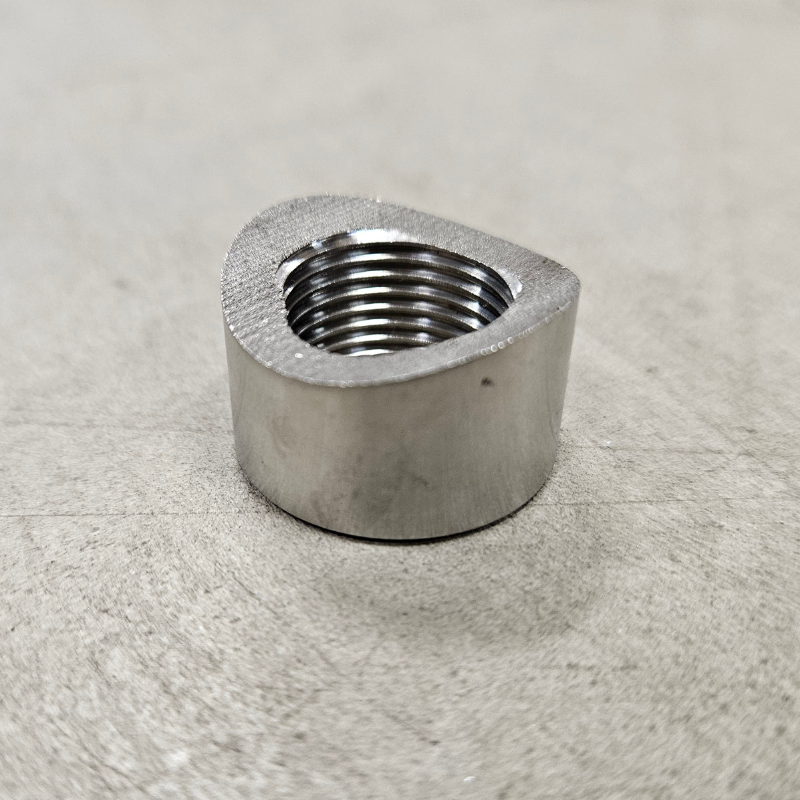 Buet lambda mutter M18x1,5 Rustfritt stål