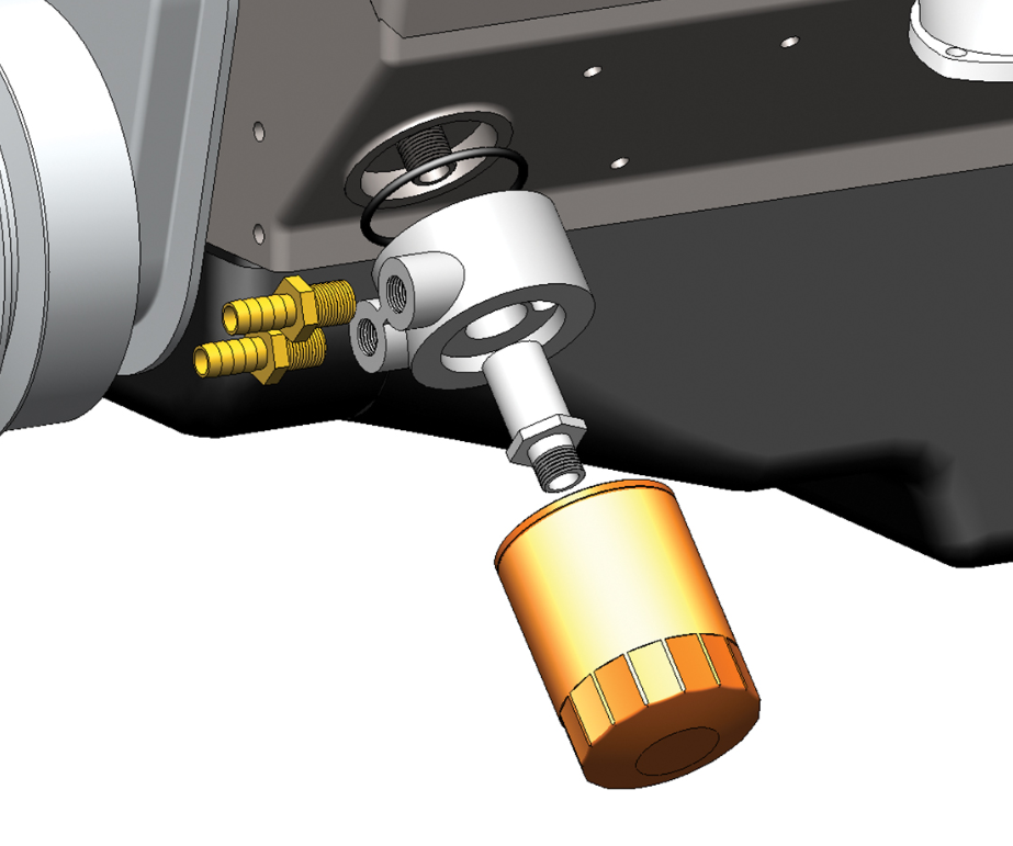 Sandwich adapter chevy 13/16-16