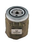 Hurricane varmebeskyttelse for oljefilter 79mm x 83mm - Titanium