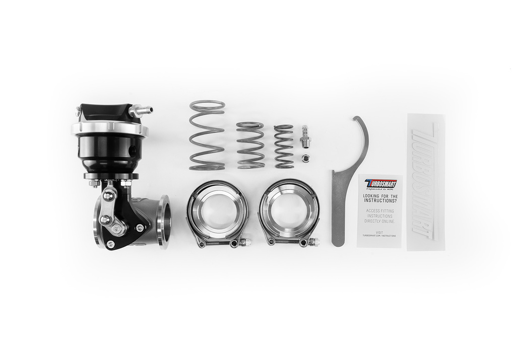 PSG40 Pneumatisk Rett Wastegate 6psi Svart