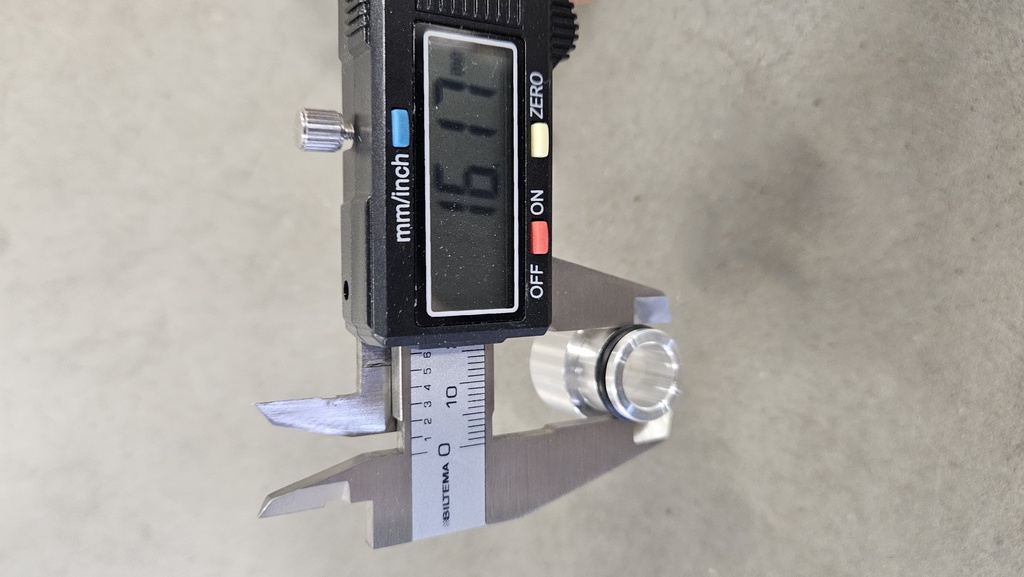 Adapter / avstandsstykke for 14 mm injektor (for sveising)