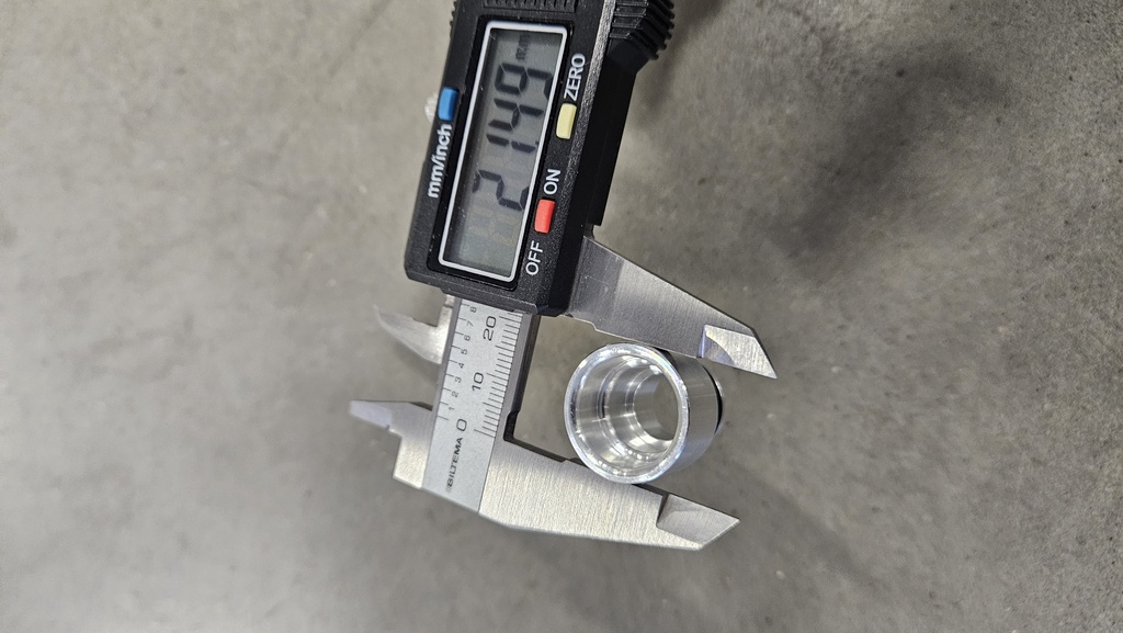 Adapter / avstandsstykke for 14 mm injektor (for sveising)