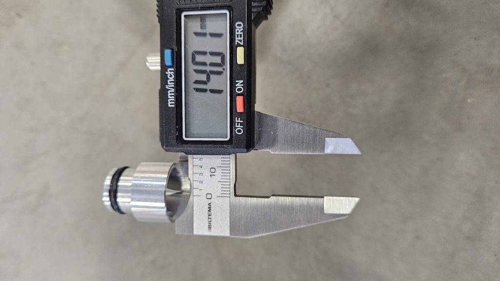 Adapter / avstandsstykke for 14 mm injektor (for sveising)