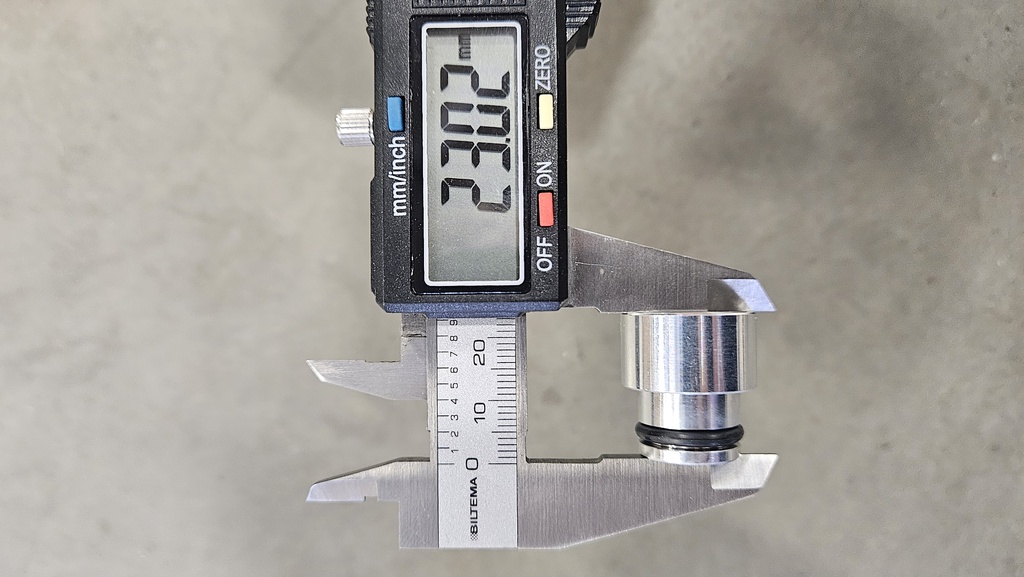 Adapter / avstandsstykke for 14 mm injektor (for sveising)