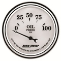 2-1/16" Oljetrykk, 0-100 Psi, Old-Tyme White Ii