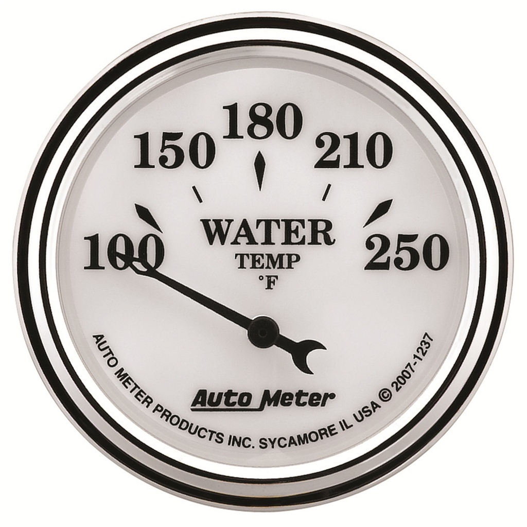 2-1/16" Vanntemperatur, 100-250 °F, Old-Tyme White Ii