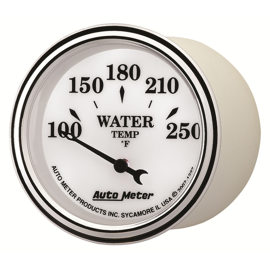 2-1/16" Vanntemperatur, 100-250 °F, Old-Tyme White Ii