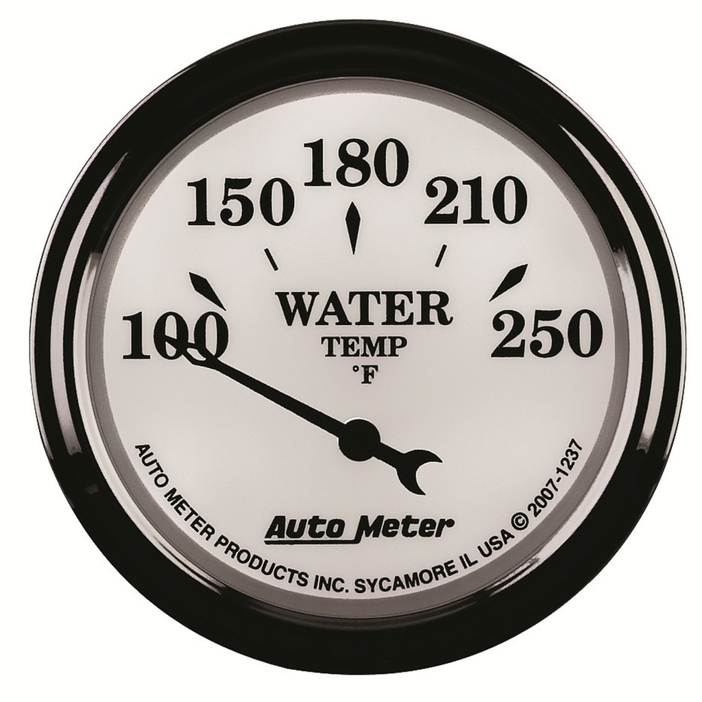 2-1/16" Vanntemperatur, 100-250 °F, Old-Tyme White Ii