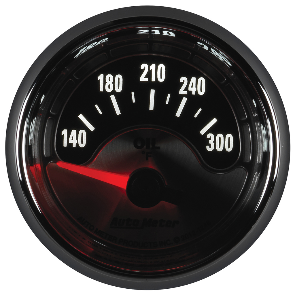 2-1/16" Oljetemperatur, 140-300 °F, American Muscle