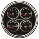 5" Quad Gauge, 100 Psi/100-250 °F/8-18v/240-33 Ω, Designer Black Ii