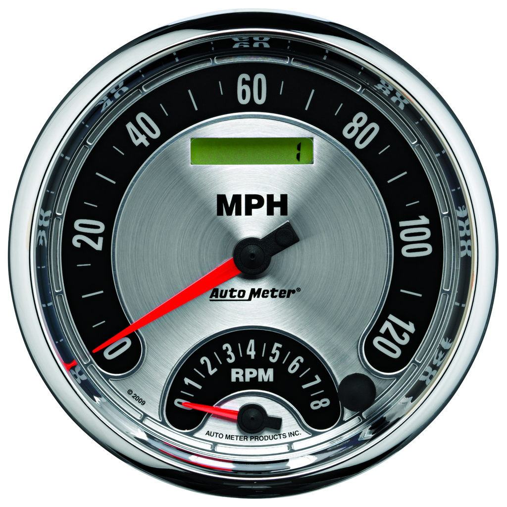 5" Turteller/Speedometer Combo, 8k Rpm/120 Mph, American Muscle